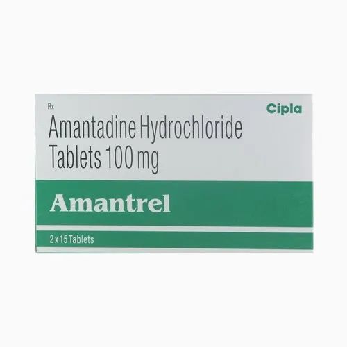 100 Mg Amantadine, 15 Tablets In 1 Strip, Treatment: Parkinson
