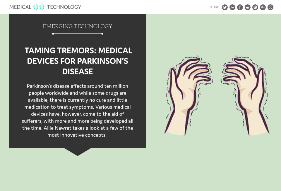 Taming tremors: medical devices for Parkinson’s disease ...