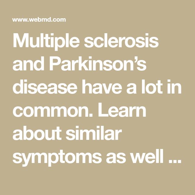 MS and Parkinsons: Is There a Link?