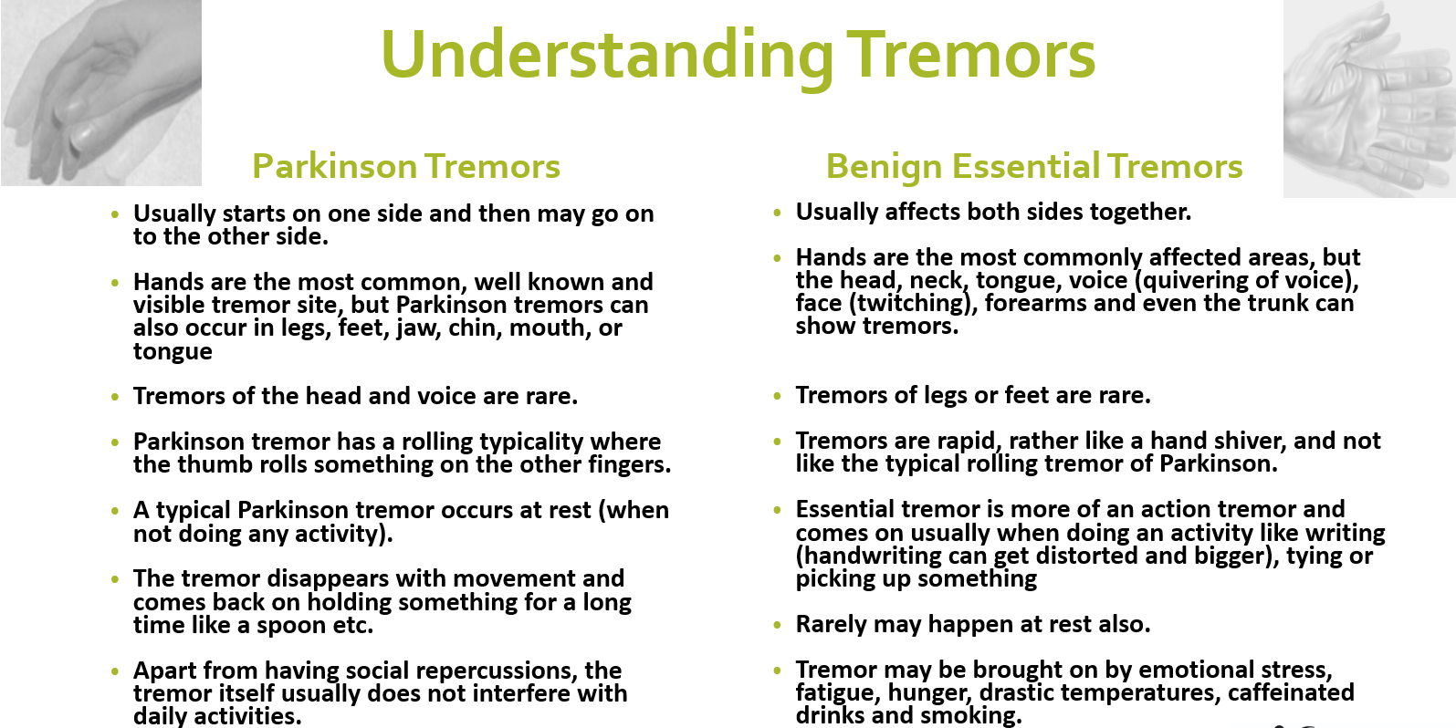 Not all tremors are Parkinsons  Know the difference