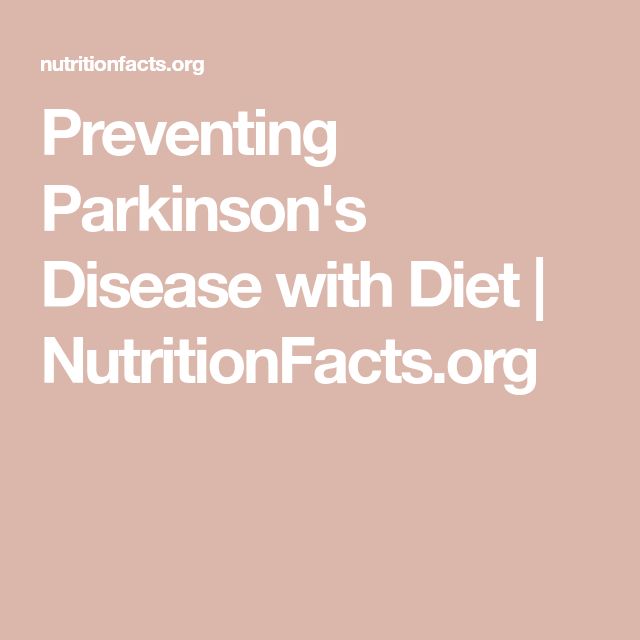 Preventing Parkinson