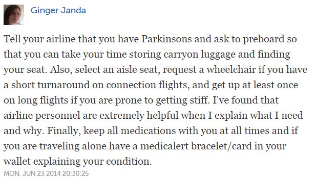 Tips on Traveling with Parkinson