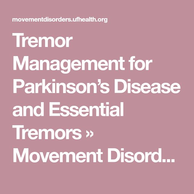 Tremor Management for Parkinsons Disease and Essential ...