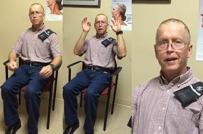 Watch as Parkinsons treatment calms mans tremors in ...