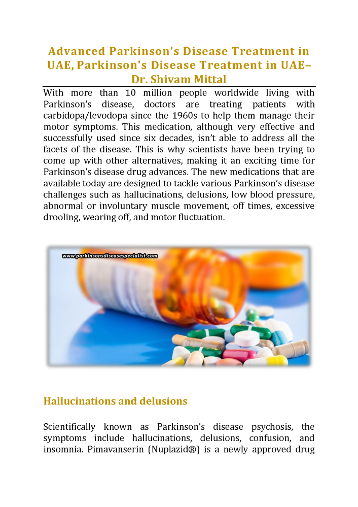 Which Medications are Available for Parkinson Disease ...